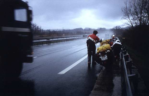 Die Anfahrt erfolgte in weiten Teilen im Regen. 