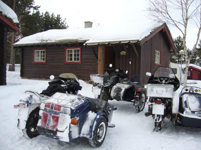 Unsere Htte auf dem Campingplatz in Tynset