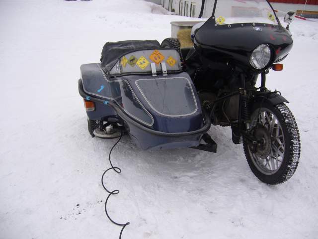In Tynset vor dem Start - Aufheizung des Motorenls