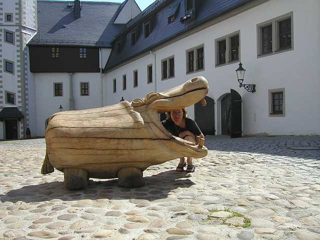 Im Hof des Schloss Wildeck