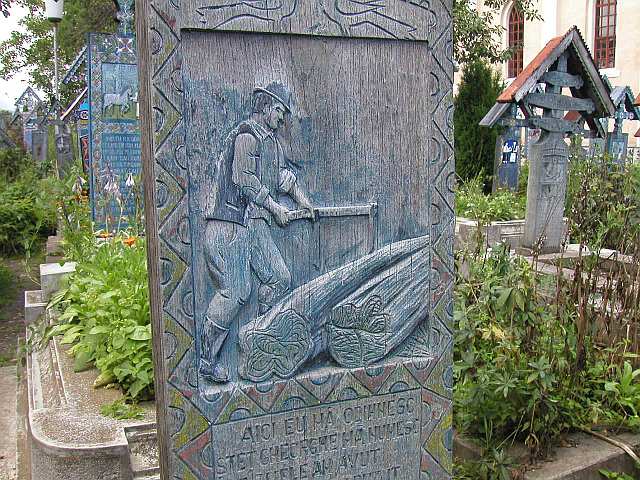 auf dem "lustige Friedhof" von Sapanta