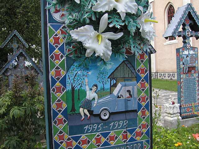 auf dem "lustige Friedhof" von Sapanta