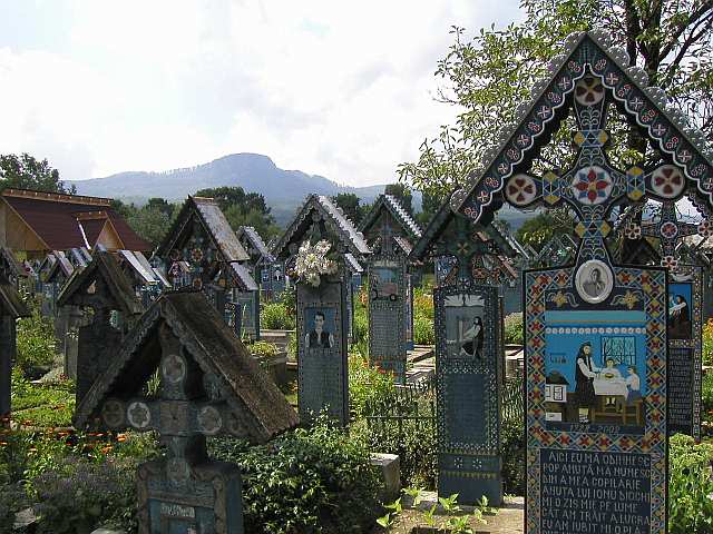 auf dem "lustige Friedhof" von Sapanta