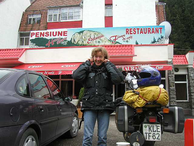 Frühstück im Restaurant des Floare de colt in Lacu Rosu