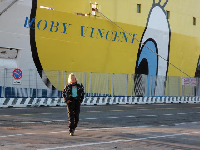 Steffi im Hafen von Livorno