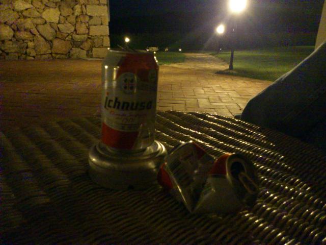 Abendstimmung vor unserem Hotel-Bungalow