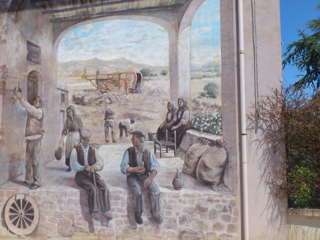 Murales im Ort Tinnura