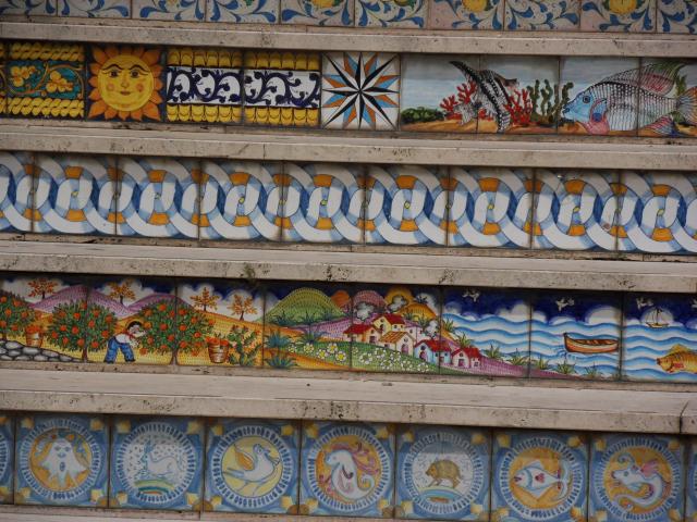 Treppenstufen in Siacca