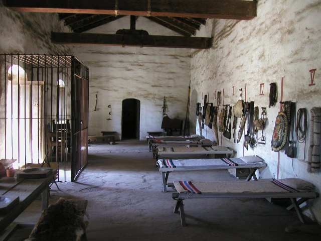 Soldatenunterkunft in der Mission La Purisima