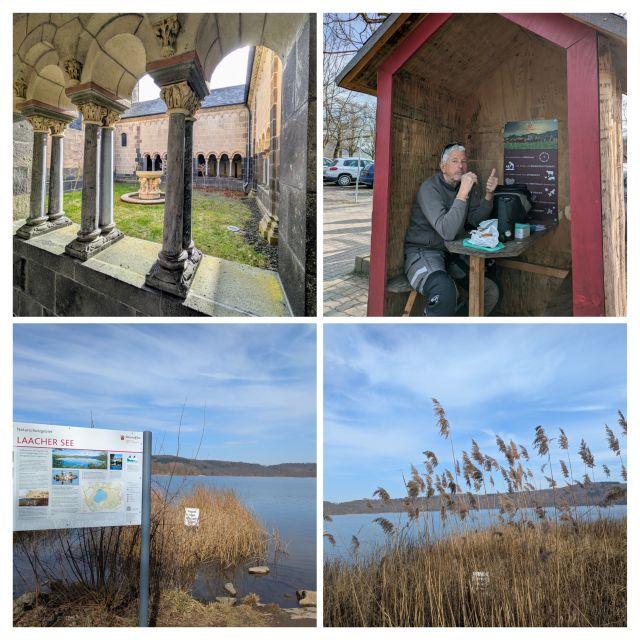 oben im Kloster Maria Laach, unten am Laacher See