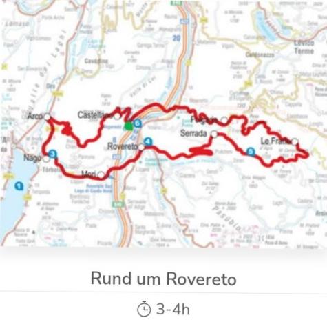 die geplante Tour 