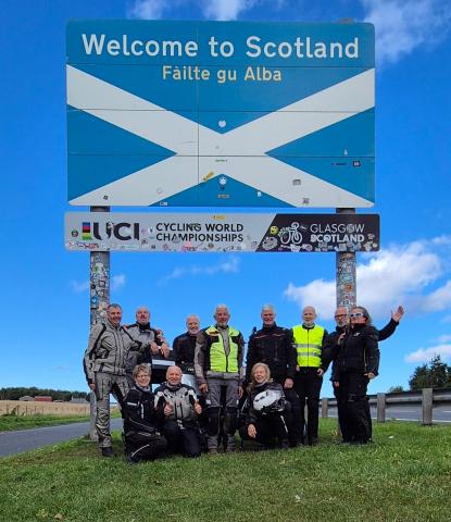 Nach 142 Kilometern hatten wir die Landesgrenze zu Schottland erreicht.