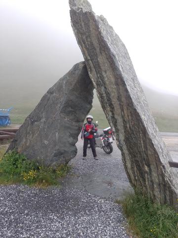 kurzer Zwischenstopp am Geologielehrpfad der Groglockner-Hochalpenstrae
