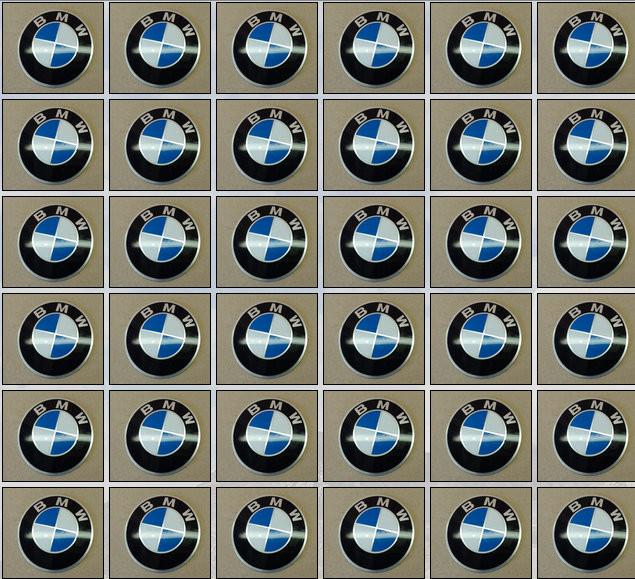 Ein kleines Memory-Spiel mit einigen BMW-Ersatzteilen.