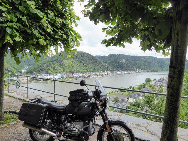Aussicht von Burg Rheinfels auf das Mittelrheintal 